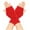 Red, variant on Xfvqtps Fingerless Gloves for Womens Thumb Hole Rhombus Medium Length Arm Warmer Knitting Crochet Solid Color Fashion Thermal Warm Winter Mittens Red
