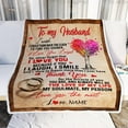 thumbnail image 2 of Personalized Custom Name to My Husband Blanket from Wife You are My Everything Husband Birthday Christmas Wedding Anniversary Bed Quilt Fleece Throw Blanket (50 x 40 in Baby Size), 2 of 5