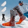 thumbnail image 3 of Electric Heated Socks Rechargeable Battery Men Women Winter Foot Warmer, 3 of 10