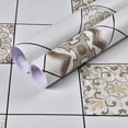thumbnail image 3 of 1pc Peel And Stick Wallpaper Tile, Moroccan Tile Cover Up Stickers PVC Contact Paper For Floors Waterproof Wear-resistant Wall Tiles For Bathroom Walls Kitchen Back Splash Vinyl Flooring Roll Floor, 3 of 5