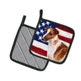 thumbnail image 2 of Carolines Treasures BB9647PTHD Smooth Fox Terrier Patriotic Pair of Pot Holders  7.5HX7.5W multicolor, 2 of 3