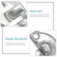 thumbnail image 4 of OULII 50pcs Box Latch Clasps Iron Silver For Jewelry Chest Vintage Style, 4 of 8