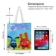 thumbnail image 5 of Popiz Baby TV Bolso de tela con estampado de lienzo para mujer, bolsa de compras reutilizable y estética, con cremallera interior, regalo para mujer, 35 × 40 cm., 5 of 6