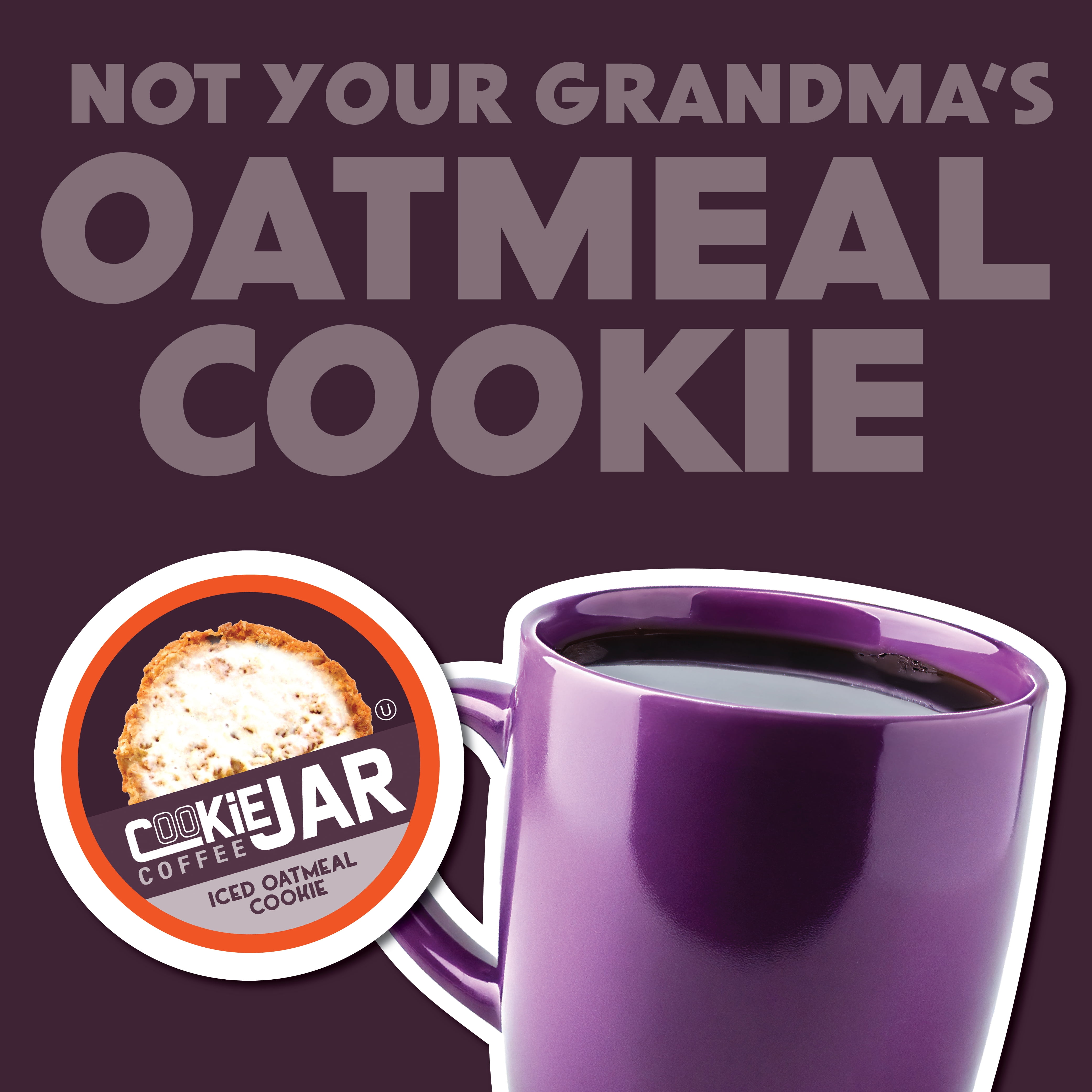 Cookie Jar Coffee Iced Oatmeal Flavored Coffee Recyclable Pods 2.0 Keurig K-Cup Compatible 40 Count　並行輸入品 : Cookie Jar Iced Oatmeal Flavored Coffee Pods for