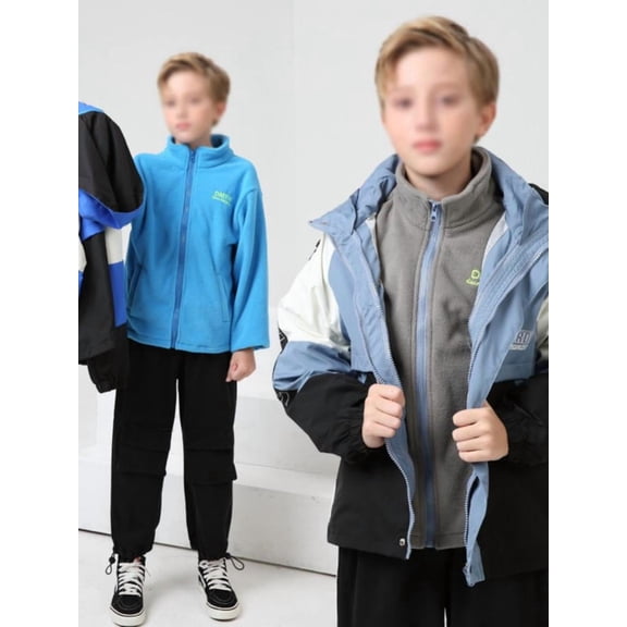 Besly 3In1 Kids Baby Boys Rain Jacket for 3-14T
