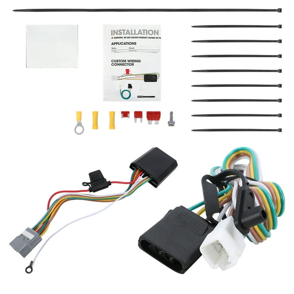 4-Pin Trailer Wiring Harness Fit for 2008-2019 Toyota Highlander,Plug and Play