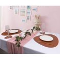 thumbnail image 7 of Faux Leather Placemats and Coasters Set, Round Leather for Dinner Table Mats Heat Resistant Washable Insulation Coffee Mats Kitchen Place Mats (2 Placemats+2 Coasters), 7 of 7