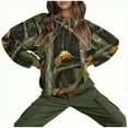 thumbnail image 4 of Lopecy-Sta Women's Fall Maple Leaf Camo Print Loose Long Sleeve Sweatshirt, Casual Crew Neck Pullover, Fashion Comfortable Autumn Top for Women Green 3XL, 4 of 9