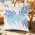 thumbnail image 1 of CaiYueKe Throw Pillow Covers Outdoor Waterproof Cozy Graceful Fan-Shaped Leaves Decorative Cushion Cases for Garden Patio Tent Balcony Couch Sofa 18 X 18 Inches, 1 of 8