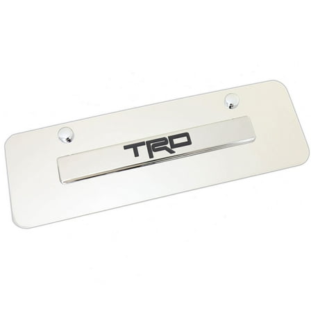 Toyota TRD Mini License Plate (Chrome)