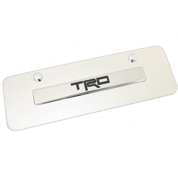 Toyota TRD Mini License Plate (Chrome)