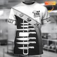 thumbnail image 1 of Camiseta de Chef con nombre personalizado para hombre, camisa Unisex con estampado 3D para amantes del cocinero, regalo para chef, informal, fresca, DW56Adult size XL Gao Jinjia LED, 1 of 2