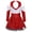 Red, variant on Girls Cheer Leader Long Sleeve Shiny Dress Halloween Carnival Party Cheerleading Uniform Sequins Dance Dress