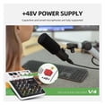 thumbnail image 6 of V4 DJ Mixer Console 4 Channel Mixer Protable 48V Phantom Power USB With Sound Card For PC Recording Singing ,Easy to Operate, 6 of 7