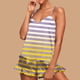 thumbnail image 1 of Conjunto de pijama de poliéster con tirantes finos y estampado de moda para mujer, 1 of 8