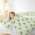 thumbnail image 4 of jejeloiu Cute Bowtie Ribbon Bedding Comforter Set,Cartoon Bow Knot Twin Comforter Sets,Green Loves Dot Bedding Set For Girls,Super Cozy Room Decor Reversible,2-Piece, 4 of 8
