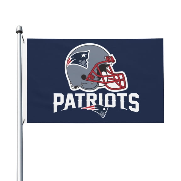 New England Football Team 3x5 FT Double-Sided Flag (Pole Not Included), Quick-Drying for Lawn, Balcony & Party Decor 35Flag-128