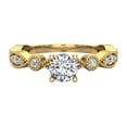 thumbnail image 4 of Circle and Marquee Design Round Brilliant Diamond Rings 14K Gold 0.70 CT TW (G,SI1), 4 of 5