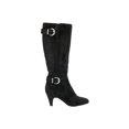 thumbnail image 4 of Bella Vita  Women's Toni II Plus Black Super Suede Tall Wide Calf Boot, 4 of 5
