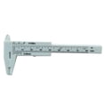 thumbnail image 1 of Shisuyan 80mm Mini Plastic Sliding Vernier Caliper Button Jewelry Size Gauge Measure Tool (White), 1 of 8