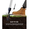 thumbnail image 3 of Standing Weeder, Weed Puller, Twister Claw Manual Weeding Tool Steel, Long Handle with 4 Claws, Roots Gardening Tool for Garden Lawn, 3 of 5
