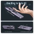 thumbnail image 5 of AUshell for iPhone 14 Case, Slide Camera Window Compatible wth MagSafe Rotating Kickstand Ring Silicone Military-grade Drop Resistant for iPhone 14(6.1" 2022) Magnetic Shockproof Shell, Purple, 5 of 6