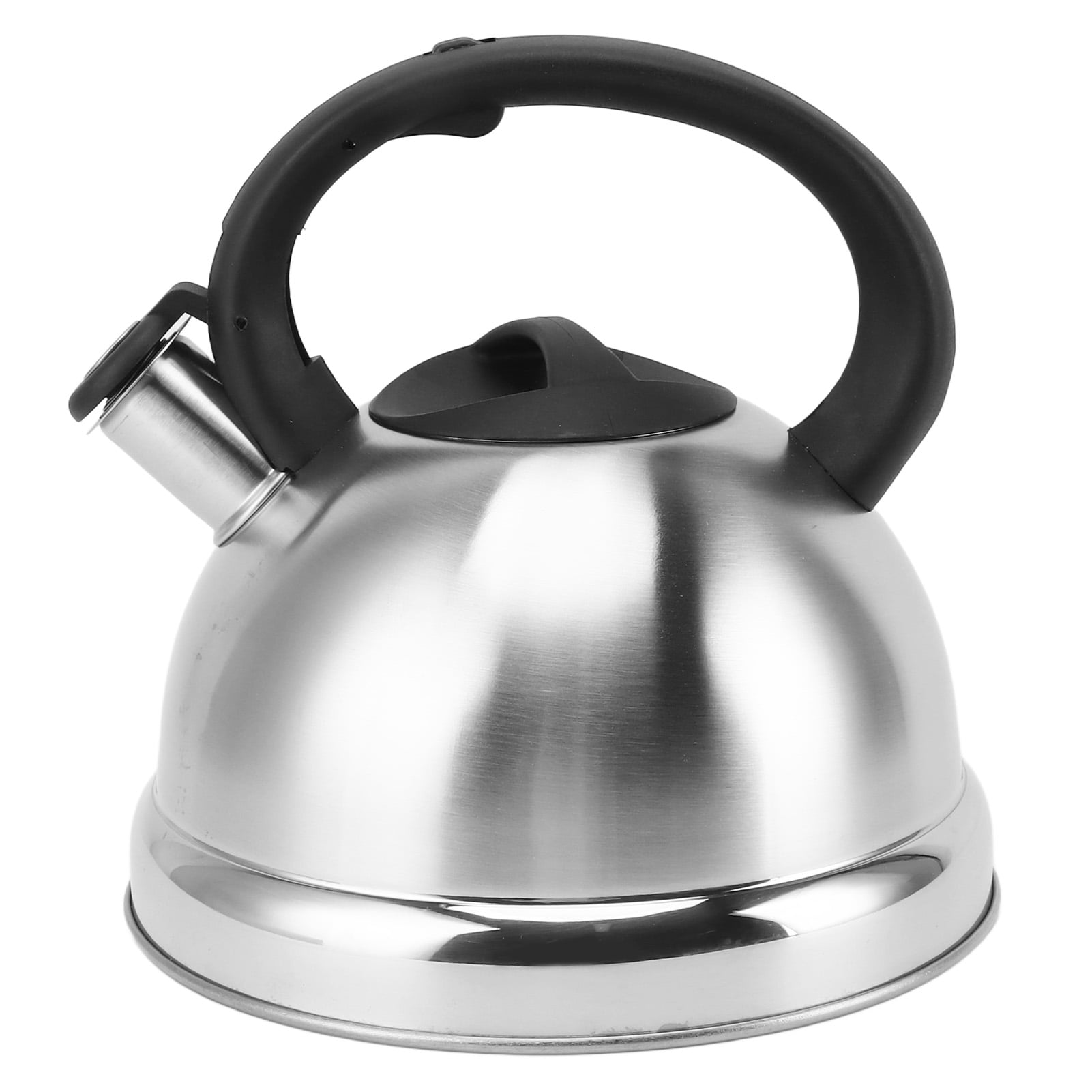 Suodoka Whistling Tea Kettle for Stovetop, 3.2 Quart / 3 L Stainless Steel Teapot with Wood Pattern Handle, Rapid Heat Base, Induction Compatible 8.66 in / 22 cm