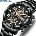 thumbnail image 6 of Crrju 2297 Men's Watch Casual Business Fashion Personalized Watch Men's Watch Student's Watch Simple Calendar, 6 of 9