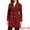 Burgundy, variant on DARING DIVA Women's Double Breasted Shawl Collar Long Coat With Pockets XS Black