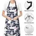 thumbnail image 6 of Naloa Cartoon Raccoon Apron Kitchen Aprons with Pockets for Women Men Chef, 6 of 8