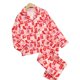 thumbnail image 4 of Puyaiuu Women 2 Piece Christmas Satin Pajama Set Cute Print Long Shirt Loose Shorts Matching Set Loungewear Gift, 4 of 6
