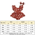 thumbnail image 2 of Falda Vestido mameluco para niñas pequeñas, 2 uds., monos fruncidos, vestido, ropa de bebé a la moda Ygjytge Naranja T 3/6M para Niña, 2 of 8