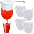 thumbnail image 1 of 4 Pices Sac Lait Vgtal Avec Support Filtre Alimentaire Rutilisable Tissu Passoire En Coton Lavable Sac Lait De Noix Avec Fermeture Clair Pour Cu, 1 of 5
