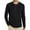 Black, variant on Men's Long Sleeve Waffle Knit Henley Shirts Slim Fit Lightweight Fashion Casual Button Down Lightweight Basic T Shirts(Gray,L)