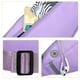 thumbnail image 4 of Bolsa de cintura de la riñonera | Bolsa de cinturón de viaje de nylon de gran capacidad, múltiples bolsillos, puerto para auriculares • bandolera ajustable | Negro/Amarillo/Gris/Morado/Azul/Rosa, 4 of 7