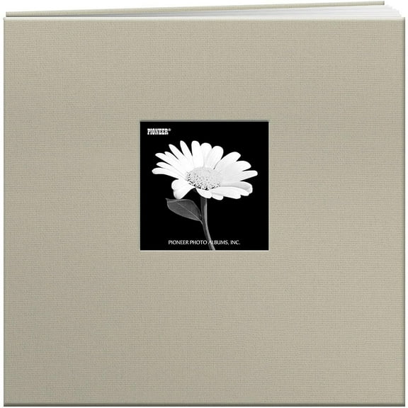 Pioneer Book Cloth Cover Post Bound Album 12"X12"-Biscott Beige