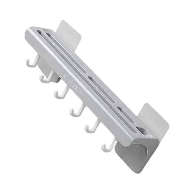 Inteprter Soporte de almacenamiento para rebanadora montado en la pared, estante de plástico para restaurante de Hotel y hogar, estante para Cocina y Comedor Gris