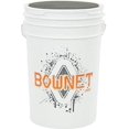 thumbnail image 4 of Bownet Ball Bucket - 6 Gallon Bucket with Lid - Softball & Baseball Bucket for Balls (White), 4 of 5