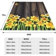 thumbnail image 5 of Yibo Spring Flowers Daffodils Blanket Flannel Soft and Comfortable Anti-static Bed Sofa Blanket, 5 of 9