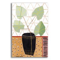 Epic Art 'Gold Tablecloth 5' by Marisa Anon, Acrylic Glass Wall Art, 12"x16"