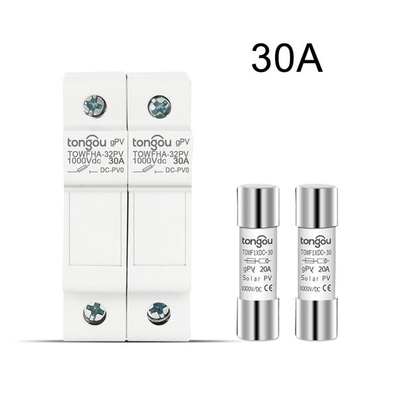 1 Set Solar for PV Fuse 3/10/15/20/25/30A 1000V with Fuse Holder for PV Protect 30A