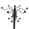 thumbnail image 4 of Metal Coat Rack Floor Standing Coat Tree with 16 Hooks Hat Bag Organizer Stand with Marble Base for Entryway Hallway Bedroom Hall Office 15x 67in, 44 lbs Load (Black), 4 of 10