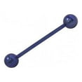 thumbnail image 3 of Anodized Titanium Barbell 14G Tongue Ring Body Jewelry Piercing Bar, 3 of 6