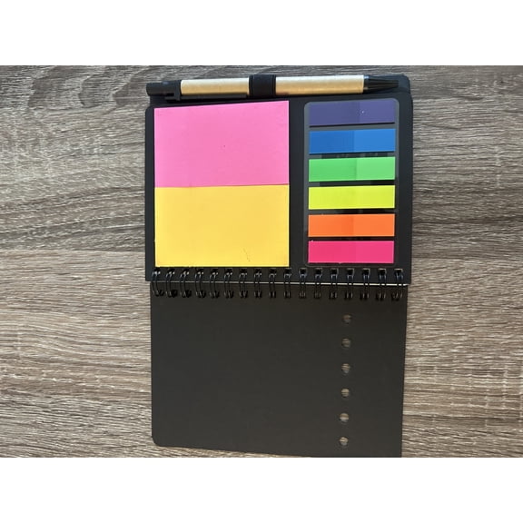Kraft Spiral Notebook – Eco-Friendly Journal with 60 Lined Sheets | Portable Recycled Paper Notepad for Office, School, Travel & Gifts (Black)