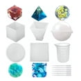 thumbnail image 3 of Silicone Mold Flexible Fine Workmanship DIY Silicone Mold with Measuring Cup Straws, 3 of 14