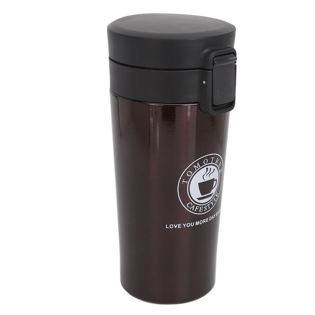 Taza De Café Aislada Botella De Café Con Aislamiento Paza De Viaje De Acero Inoxidable Con Tapa De Chanclas Para Café Caliente Mientras Viaja