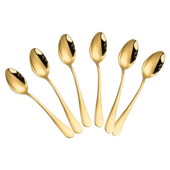 ACDANC Mini Coffee Spoon,4.7"es / 5.5"es Steel Small Spoons for Dessert,Set of 6
