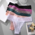 thumbnail image 3 of Gibobby Ropa interior mujer algodón Bragas sexis de encaje para mujer, ropa interior de tiro bajo, ropa interior cómoda para mujer, lencería femenina(Caqui， S), 3 of 5
