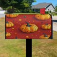thumbnail image 3 of Autumn Fall Lantern Pumpkin Mailbox Cover,Magnetic 21x25.5 Inch Mailbox Wrap Waterproof Durable Halloween Post Letter Box Covers for Garden Outdoor Decorative, 3 of 4