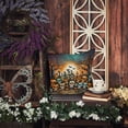 thumbnail image 4 of Calaveras Sugar Skulls Spooky Halloween Fabric Decorative Pillow 14 in x 14 in, 4 of 4